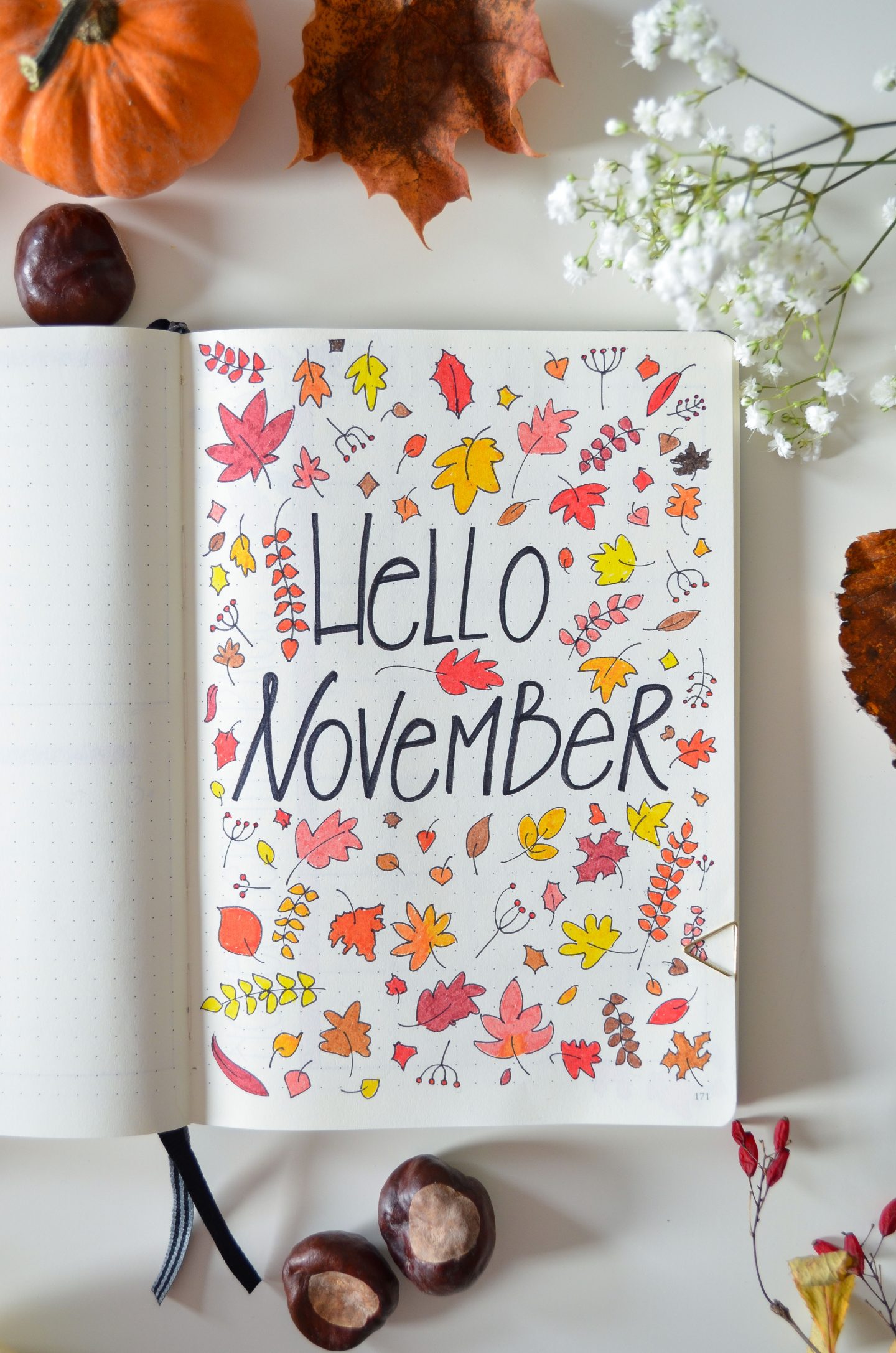 Lifestyle | November Bujo: Autumn Inspired Bullet Journal • Elena's Edit