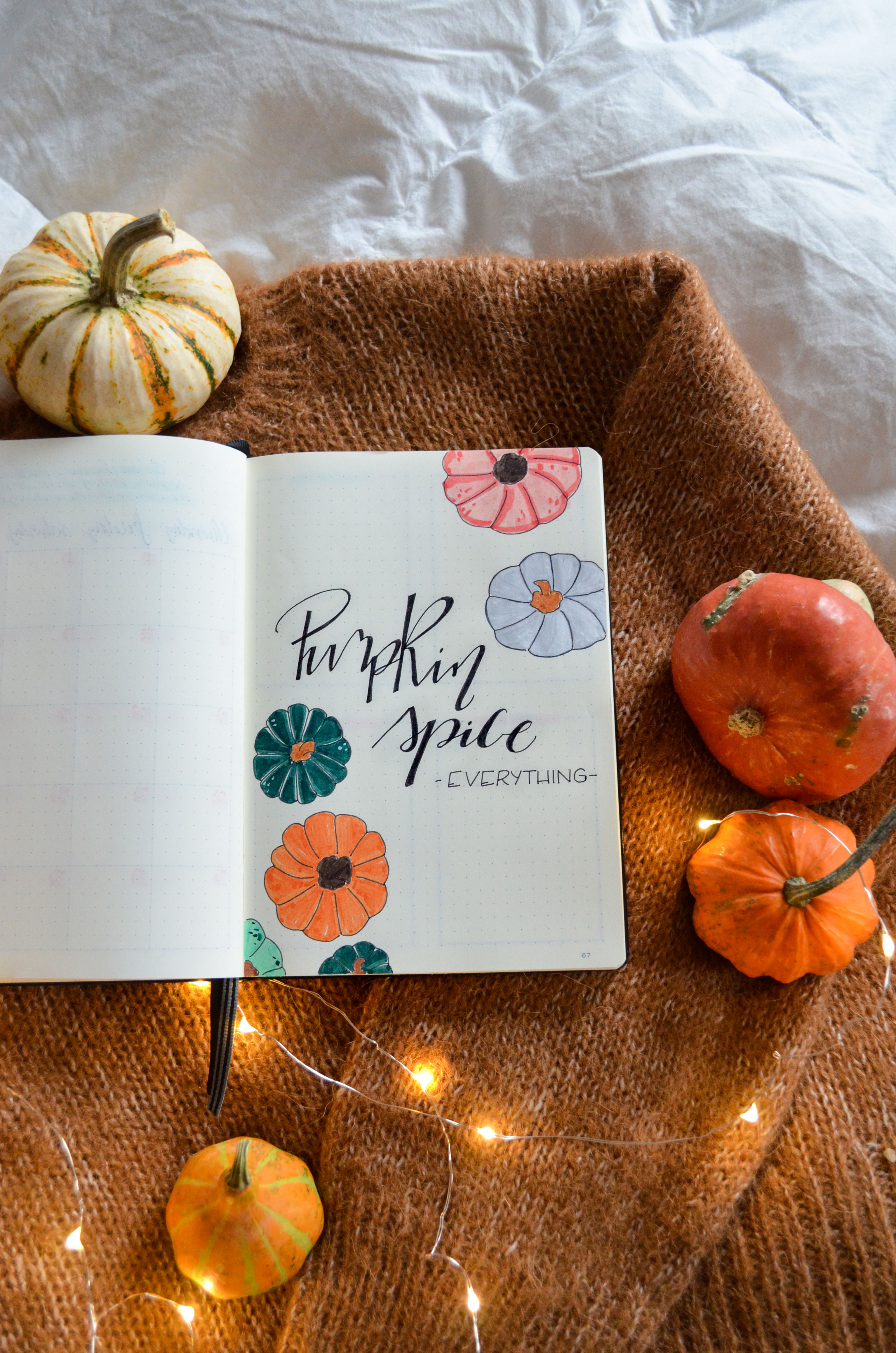 Lily's Colours November Bullet Journal: Pumpkin Bujo Quote