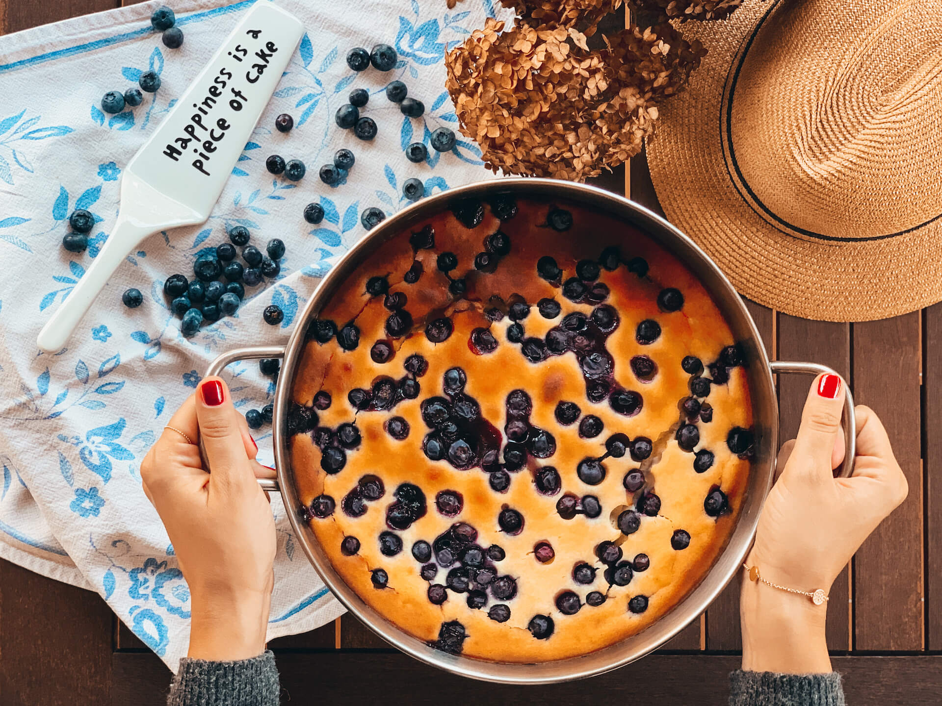 Glutenfree Recipe Ricotta cheese and blueberry cake • Elena's Edit